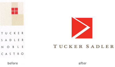 Tucker Sadler logo evolution